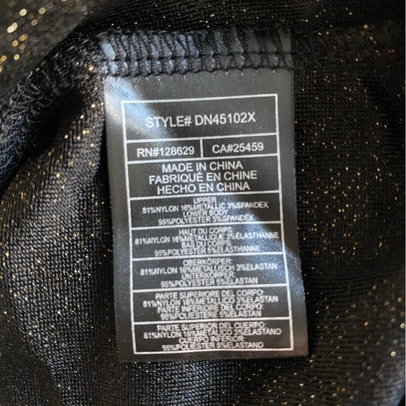 Steve Madden Metallic Knit Long Sleeve Gold Bodysuit NWT Size L - Picture 12 of 13